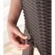Puķu pods Easy Grow Rattan Waves pelēks Puķu pods Easy Grow Rattan Waves pelēks