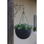 Горшок для цветов подвесной Hanging Sphere Planter серый