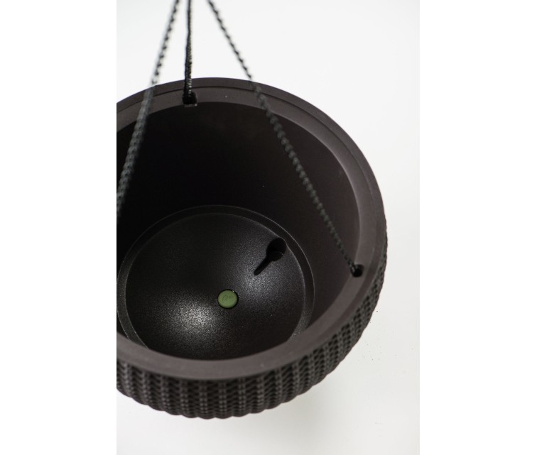 Горшок для цветов подвесной Hanging Sphere Planter коричневый