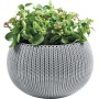 Flowerpot Cozy M With Hanging Set light grey