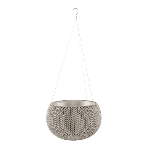 Puķu pods karināms Cozy S With Hanging Set bēšs Puķu pods karināms Cozy S With Hanging Set bēšs