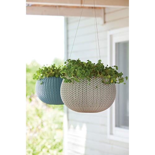 Puķu pods karināms Cozy S With Hanging Set bēšs