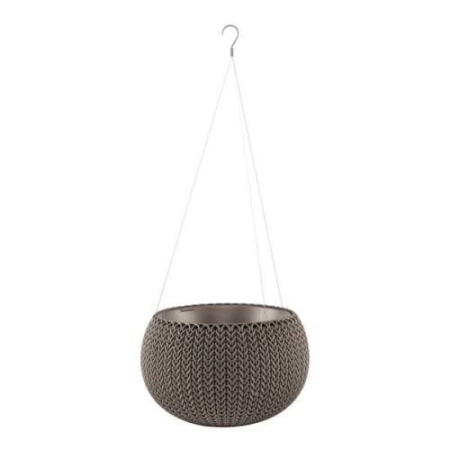 Puķu pods karināms Cozy S With Hanging Set brūns Puķu pods karināms Cozy S With Hanging Set brūns