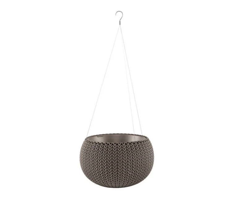 Riputatav lillepott Cozy M With Hanging Set, pruun Riputatav lillepott Cozy M With Hanging Set, pruun