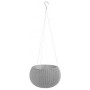 Flowerpot Cozy S With Hanging Set light grey