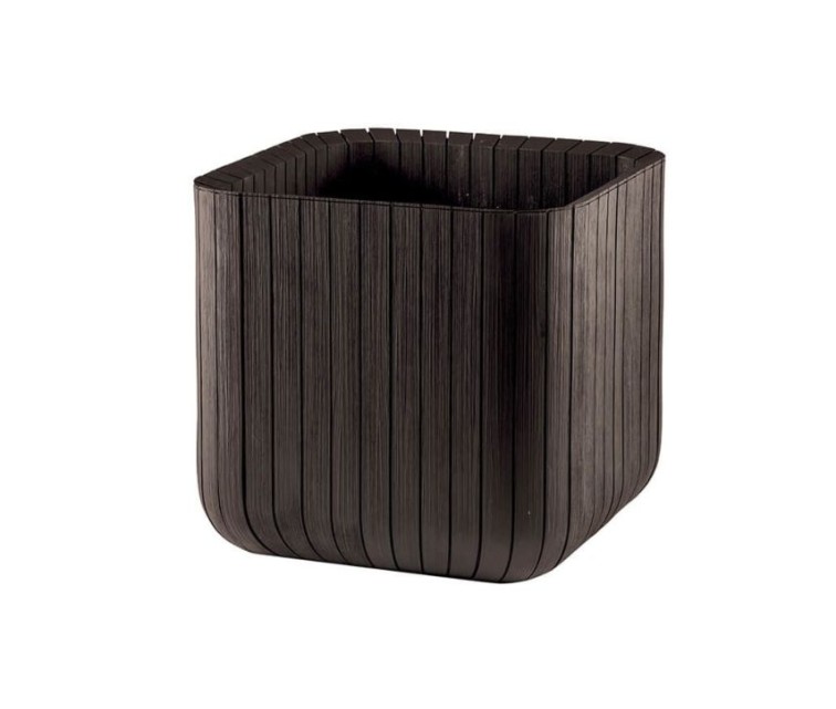 Puķu pods Cube Planter S brūns