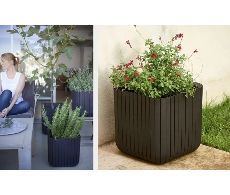 Puķu pods Cube Planter S brūns Puķu pods Cube Planter S brūns