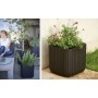 Flowerpot Cube Planter S brown