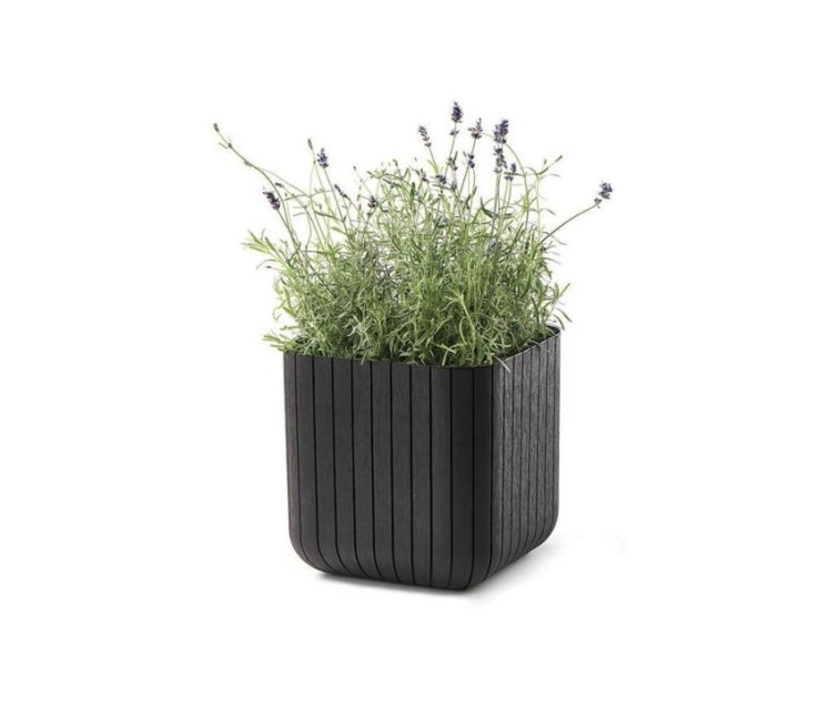 Flowerpot Cube Planter S brown