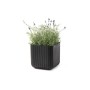Flowerpot Cube Planter S brown