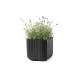 Горшок для цветов Cube Planter S коричневый