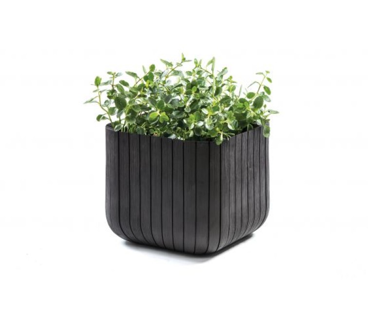 Горшок для цветов Cube Planter S серый