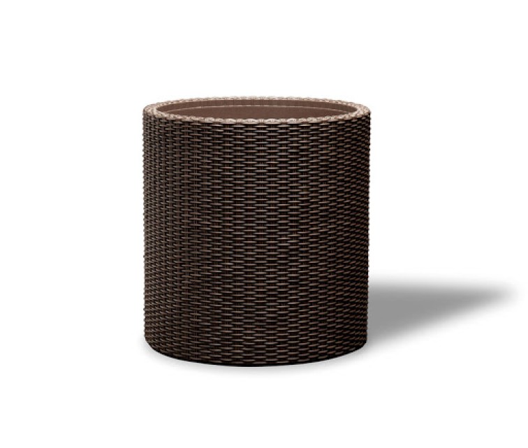 Flowerpot Small Cylinder Planter brown