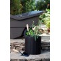 Flower Pot Small Cylinder Planter grey