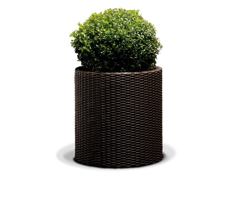 Puķu pods Large Cylinder Planter brūns