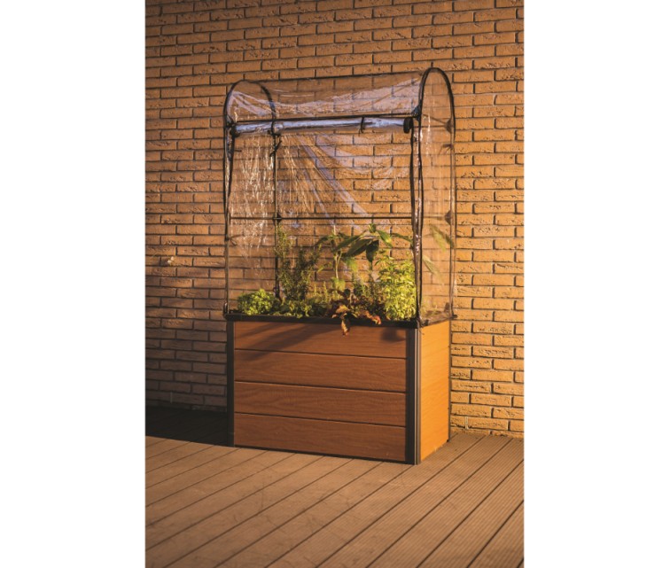 Теплица для террасы Maple Green House 99x58x185см коричневая