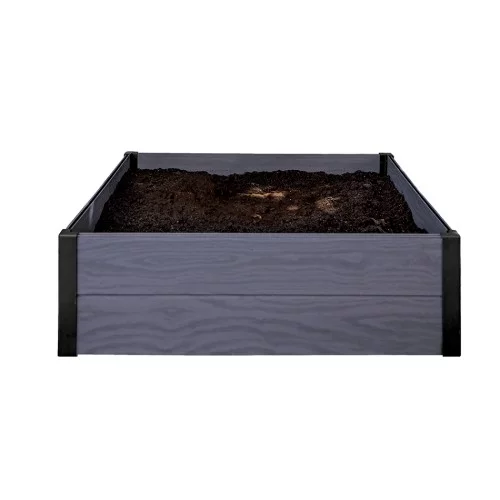 Apmalīte kvadrāta puķu dobei Maple Square 106x106x32cm pelēka
