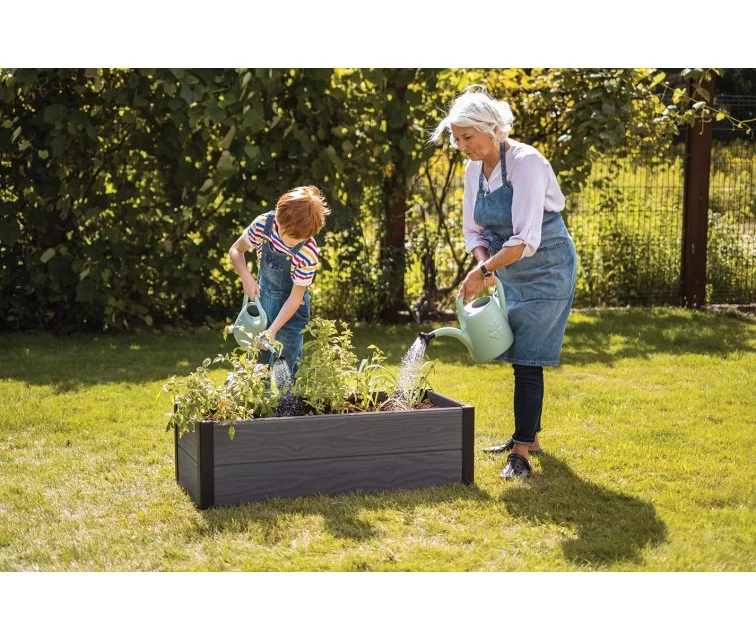 Rectangular flower bed border Maple Trough 106x52x32cm grey Rectangular flower bed border Maple Trough 106x52x32cm grey