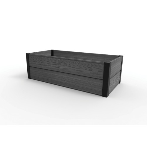Rectangular flower bed border Maple Trough 106x52x32cm grey Rectangular flower bed border Maple Trough 106x52x32cm grey