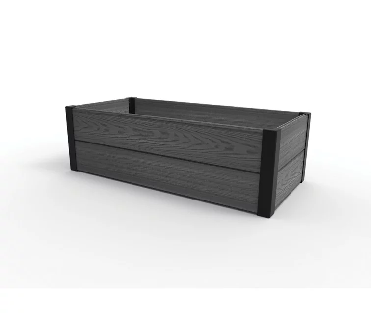 Rectangular flower bed border Maple Trough 106x52x32cm grey Rectangular flower bed border Maple Trough 106x52x32cm grey