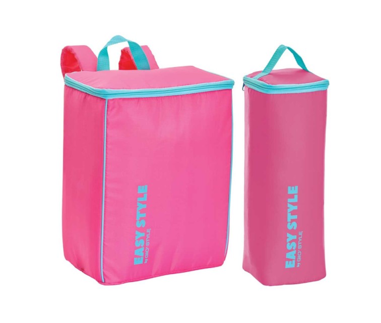 Комплект термосумок (рюкзак+сумка для бутылки) Easy Style ассорти, желтый/синий/розовый