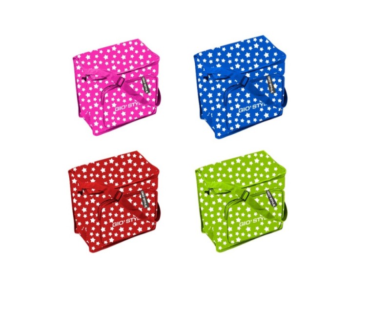 Thermal bag Stars 20 assorted, red/green/blue/pink