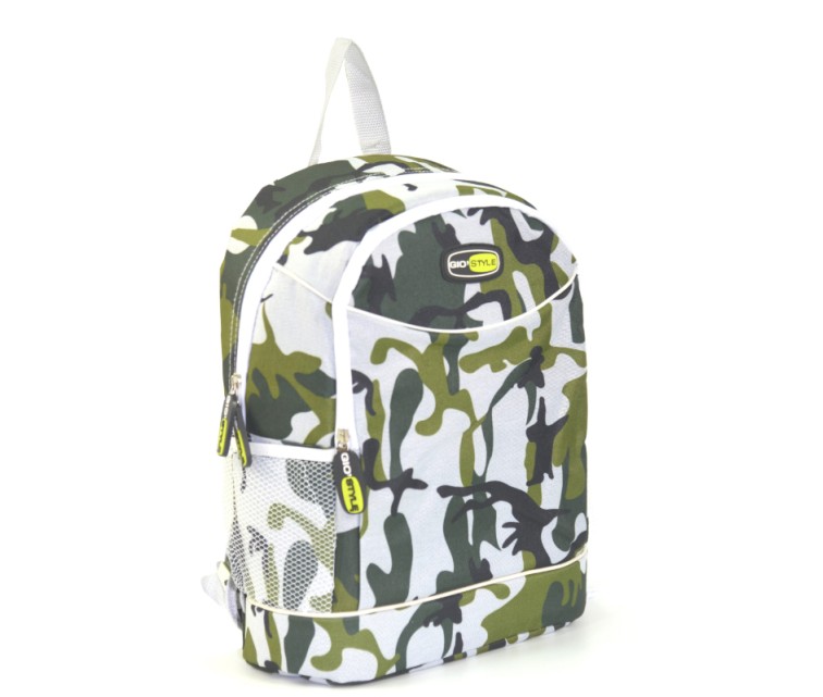 Camouflage assorted thermal backpack, fuchsia/blue/yellow/white