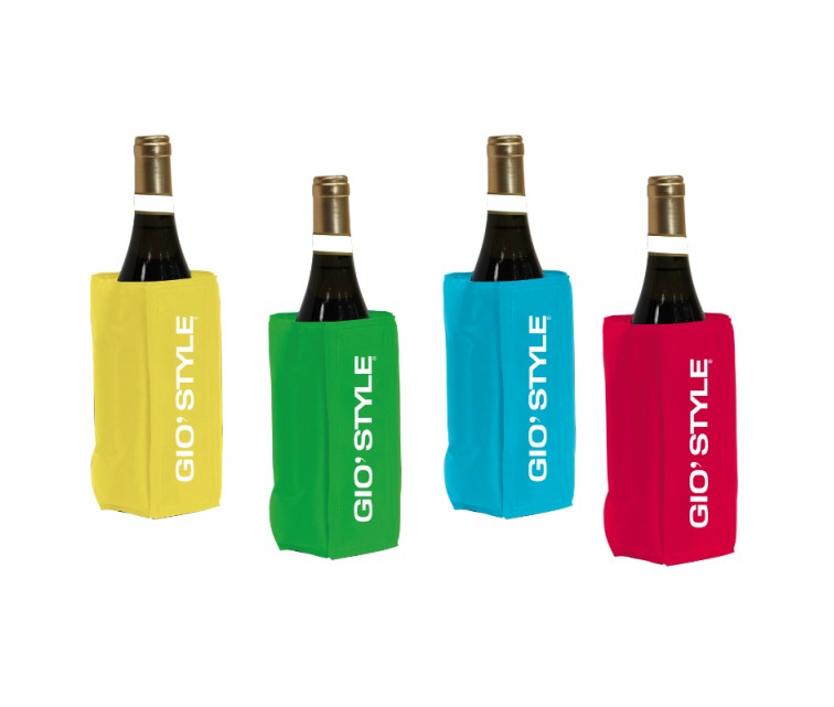 Охладитель винных бутылок Glacette Fun ассорти, красный / голубой / желтый / зеленый