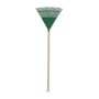 Leaf Rake with handle green 45cm (20 tines)