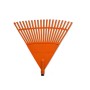 Leaf Rake with handle orange 45cm (20 tines)