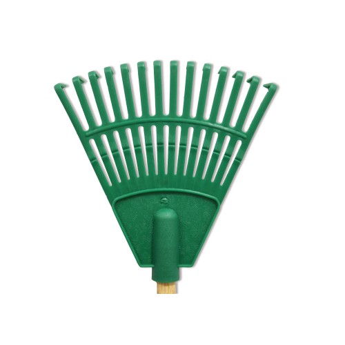 Mazais grābeklis ar kātu zaļš 20cm (14 zari)