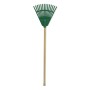 Small rake with handle green 20cm (14 tines)