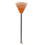 Small rake with handle orange 20cm (14 tines)