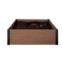 Edging for square flower bed Maple Square 106x106x32cm brown