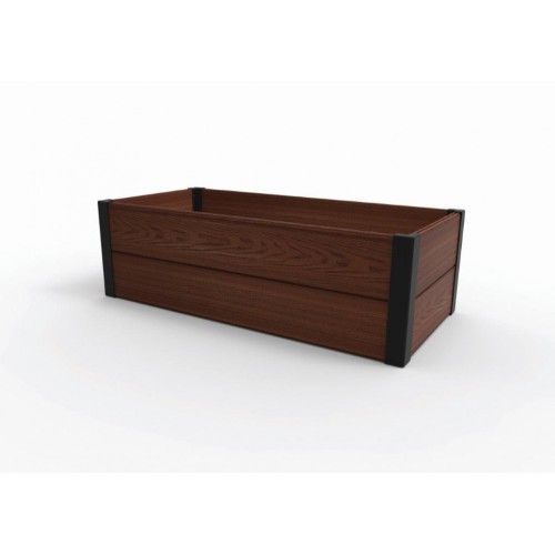 Apmalīte taisnstūra puķu dobei Maple Trough 106x52x32cm brūna Apmalīte taisnstūra puķu dobei Maple Trough 106x52x32cm brūna