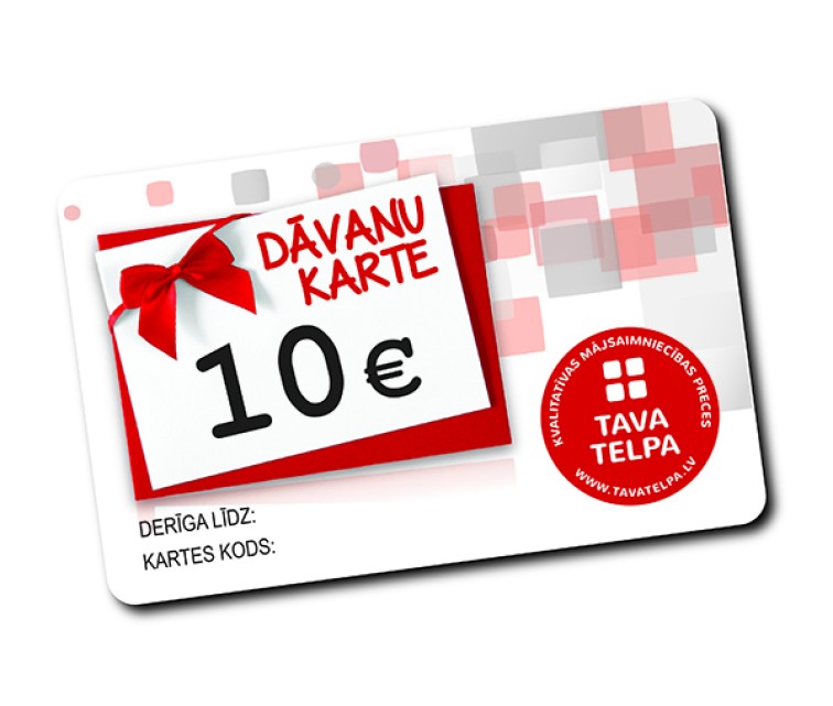 Dāvanu karte 10€ vērtībā