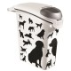 Trauks barības uzglabāšanai Love Pets Dogs 10kg 23L 23,2x49,7x50,3cm melni suņi Trauks barības uzglabāšanai Love Pets Dogs 10kg 23L 23,2x49,7x50,3cm melni suņi