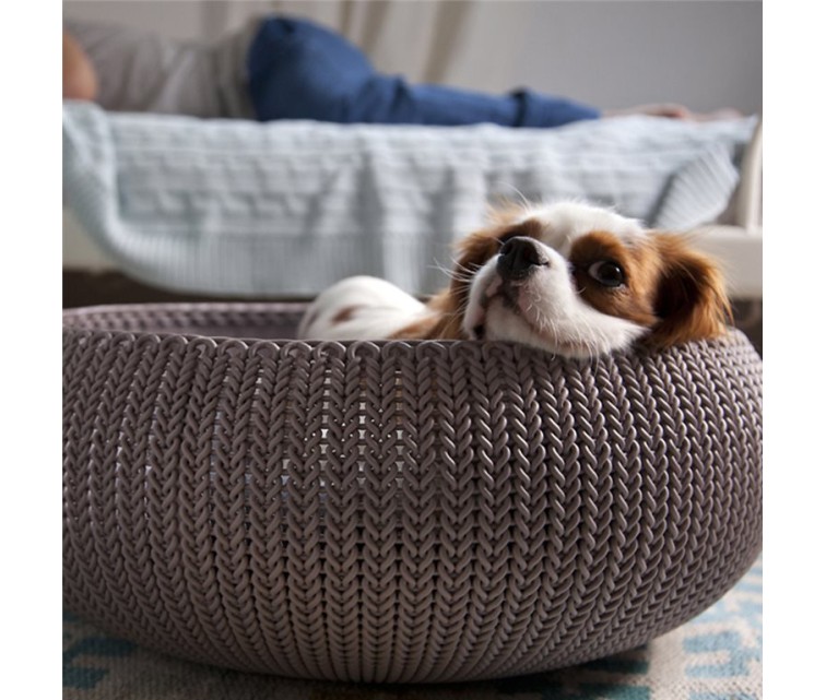 Pet bed Knit 54x54x20,2 brown