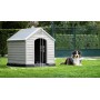 Домик для собак Dog House 95x99x99см серый