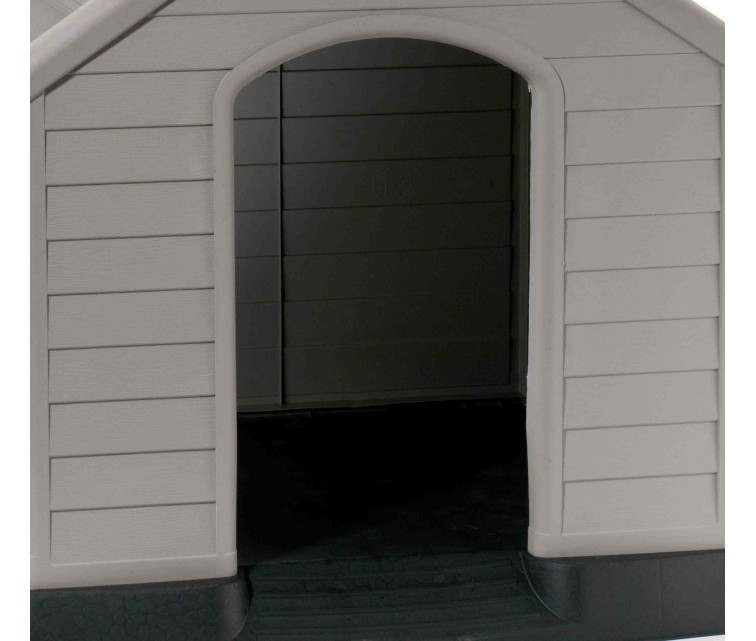 Домик для собак Dog House 95x99x99см серый