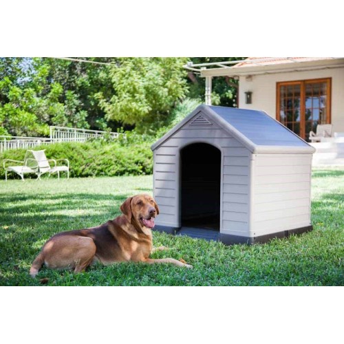 Домик для собак Dog House 95x99x99см серый Домик для собак Dog House 95x99x99см серый