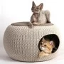 Pet bed bunk Knit 56,7x56,7x32,9cm brown Pet bed bunk Knit 56,7x56,7x32,9cm brown