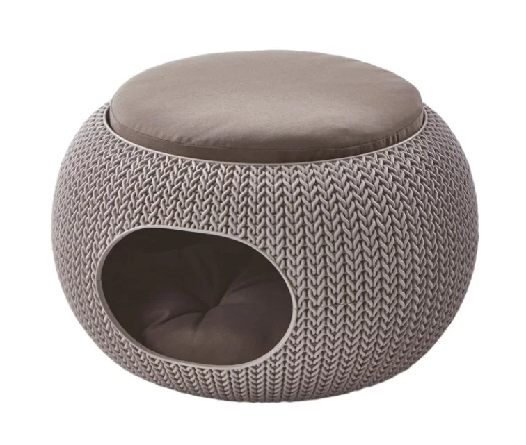 Pet bed bunk Knit 56,7x56,7x32,9cm brown Pet bed bunk Knit 56,7x56,7x32,9cm brown
