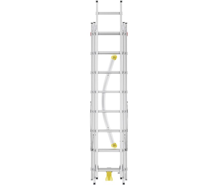 Kāpnes kombinējamās HobbyLOT / alumīnija / 2x8+1x9 pakāpieni