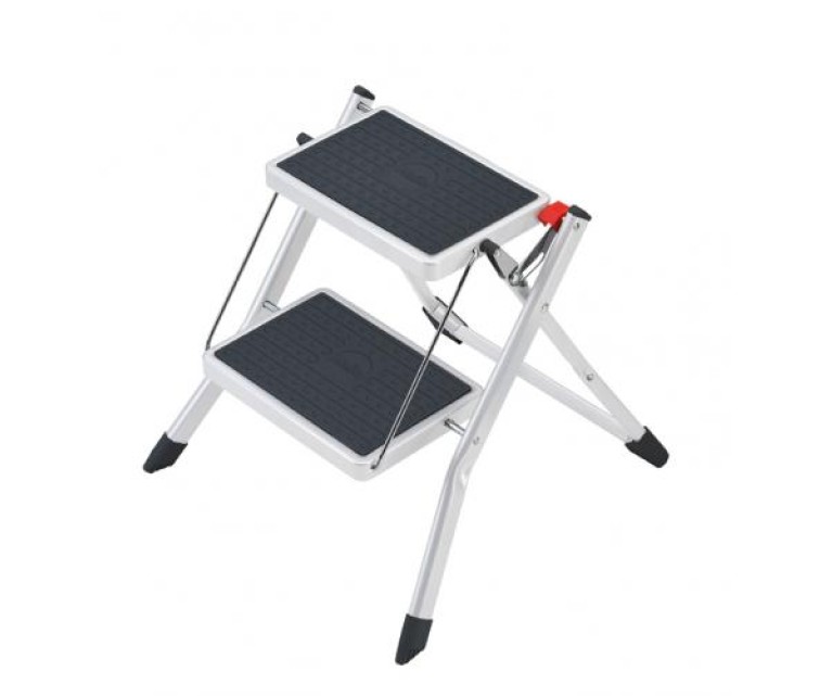Folding step bench MK60 StandardLine / steel / 2 steps / white