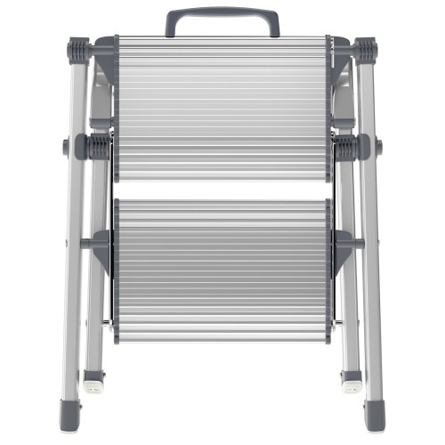 ( WITHOUT PACKAGING ) Folding step bench MK80 ComfortLine / aluminium / 2 steps 