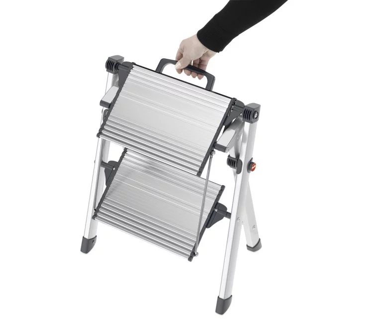 Folding step bench MK80 ComfortLine / aluminium / 2 steps Folding step bench MK80 ComfortLine / aluminium / 2 steps