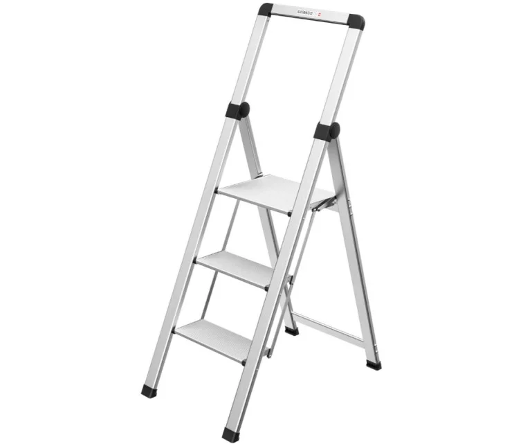 Sulankstomas laiptelinis suoliukas Selekta DK40 BasicLine / aliuminis / 3 pakopos Sulankstomas laiptelinis suoliukas Selekta DK40 BasicLine / aliuminis / 3 pakopos