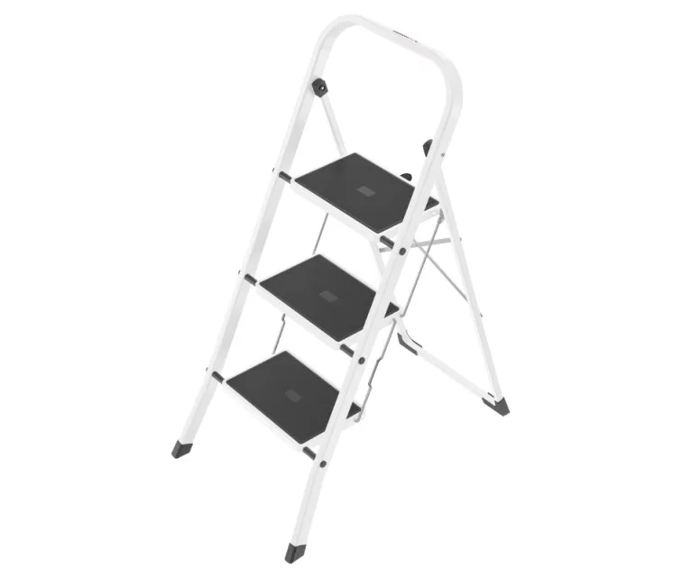 Pakāpienu soliņš salokāms K40 BasicLine / tērauda / 3 pakāpieni, drošības rokturis Pakāpienu soliņš salokāms K40 BasicLine / tērauda / 3 pakāpieni, drošības rokturis