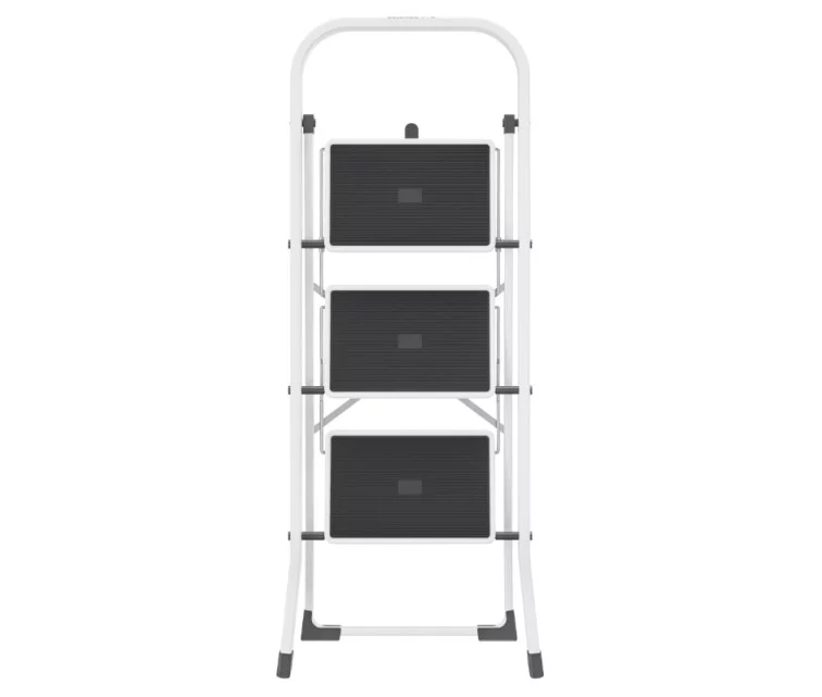 Pakāpienu soliņš salokāms K40 BasicLine / tērauda / 3 pakāpieni, drošības rokturis Pakāpienu soliņš salokāms K40 BasicLine / tērauda / 3 pakāpieni, drošības rokturis
